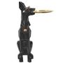 Voir la diapositive 2 : Paris Prix Vide-Poche Statue  Chien  73cm Noir