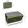 Voir la diapositive 3 : OUTSUNNY Mini barbecue à charbon portable pliable dim. 47L x 30l x 28H cm vert