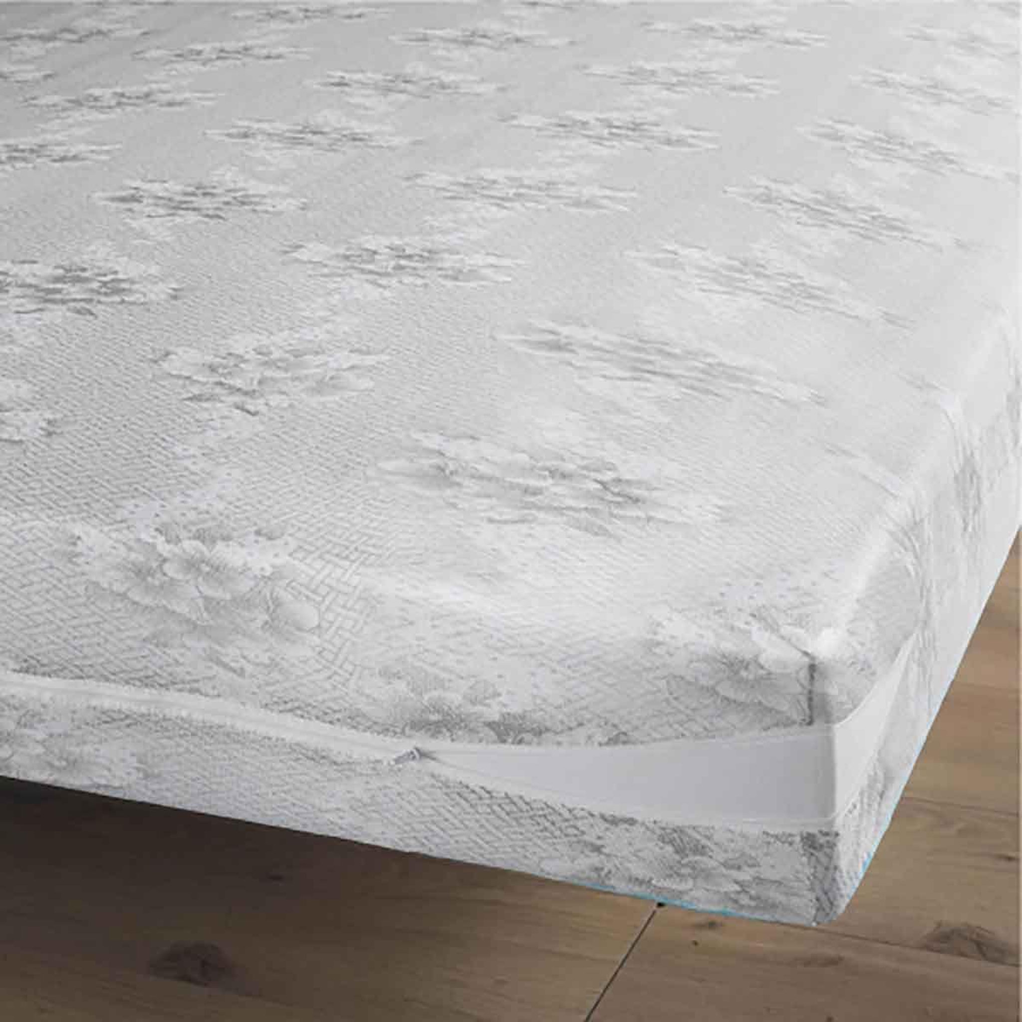 Douceur d'Intérieur Housse Rénove Matelas  Rena  90x190cm Gris