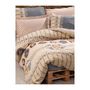 Voir la diapositive 4 : GENERIQUE Parure de lit - 129CTN64221 - 1 housse de couette 220 x 240 cm + 2 taies d'oreiller 60 x 60 cm - 100% coton ranforcé - Beige