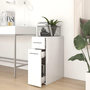 Voir la diapositive 3 : VIDAXL Armoire d'apothicaire Blanc 20x45,5x60 cm Bois d'ingenierie