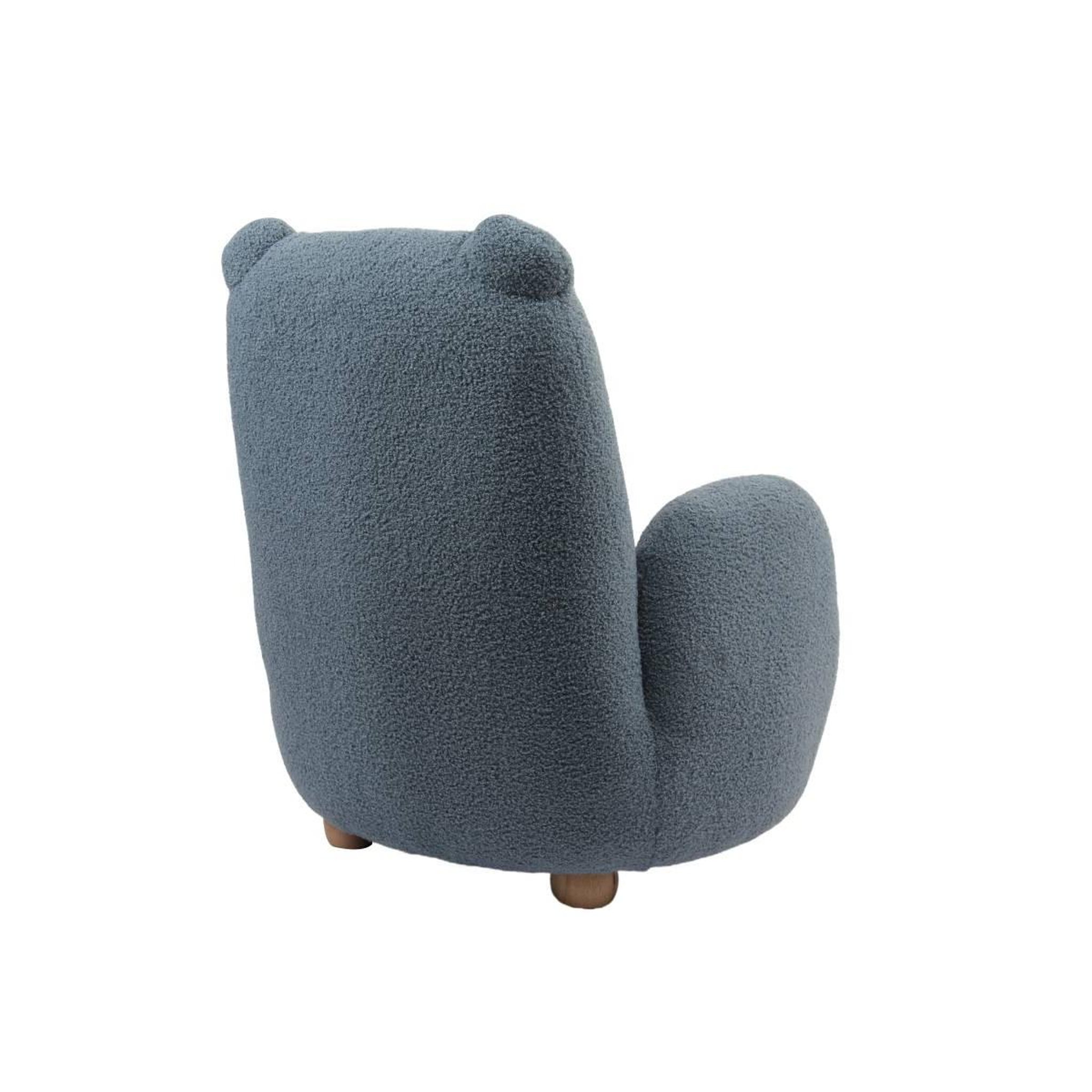 Voir la diapositive 5 : Paris Prix Fauteuil enfant ours  rocky  67cm bleu
