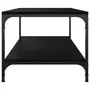 VIDAXL Table basse Noir 100x50x40 cm Bois d'ingenierie