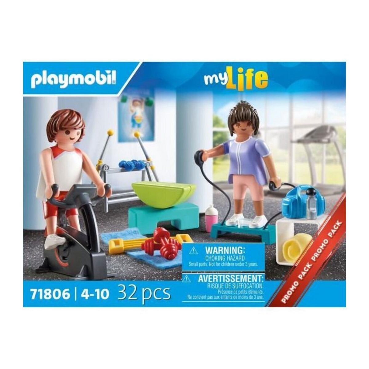 PLAYMOBIL 71806 Sportifs avec matériel de fitness