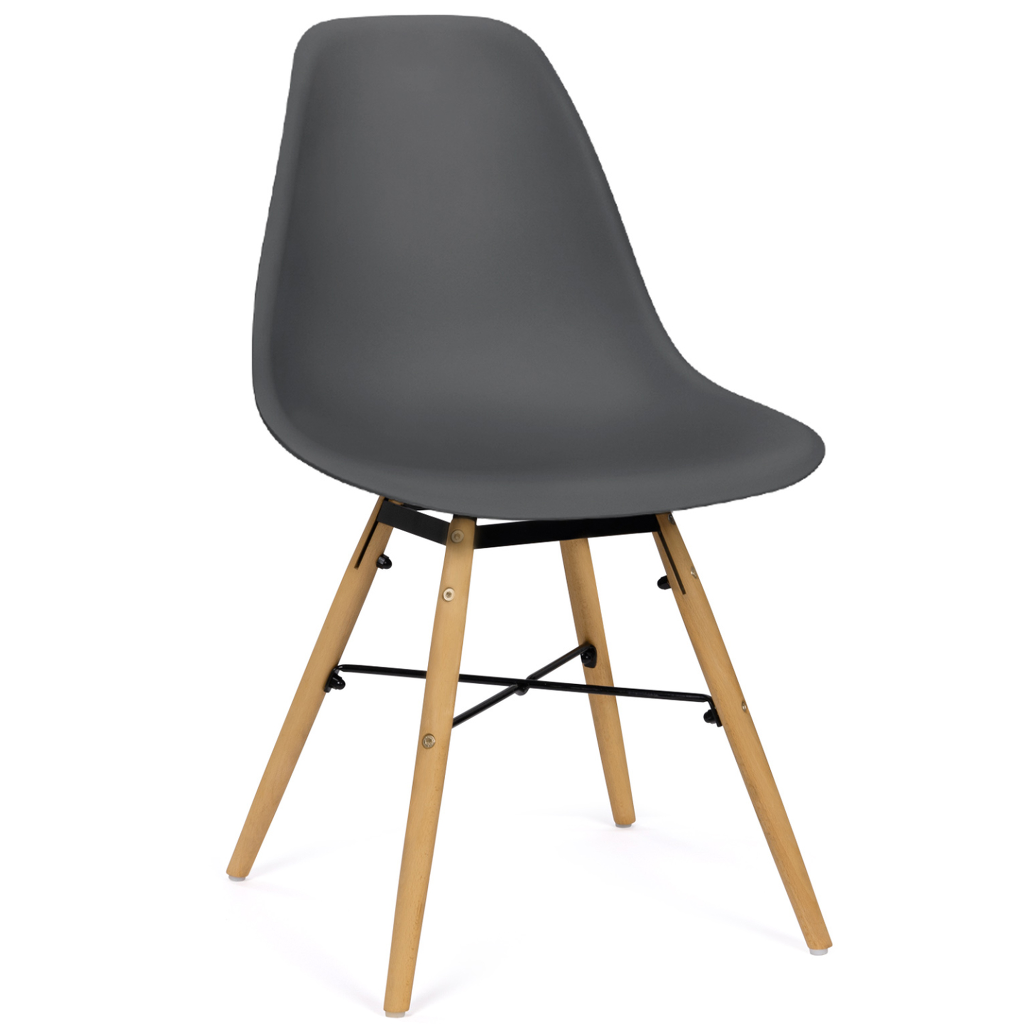 Voir la diapositive 6 : ID MARKET Lot de 6 chaises sandra mix color blanc, gris clair, gris foncé x2, bleu canard x2
