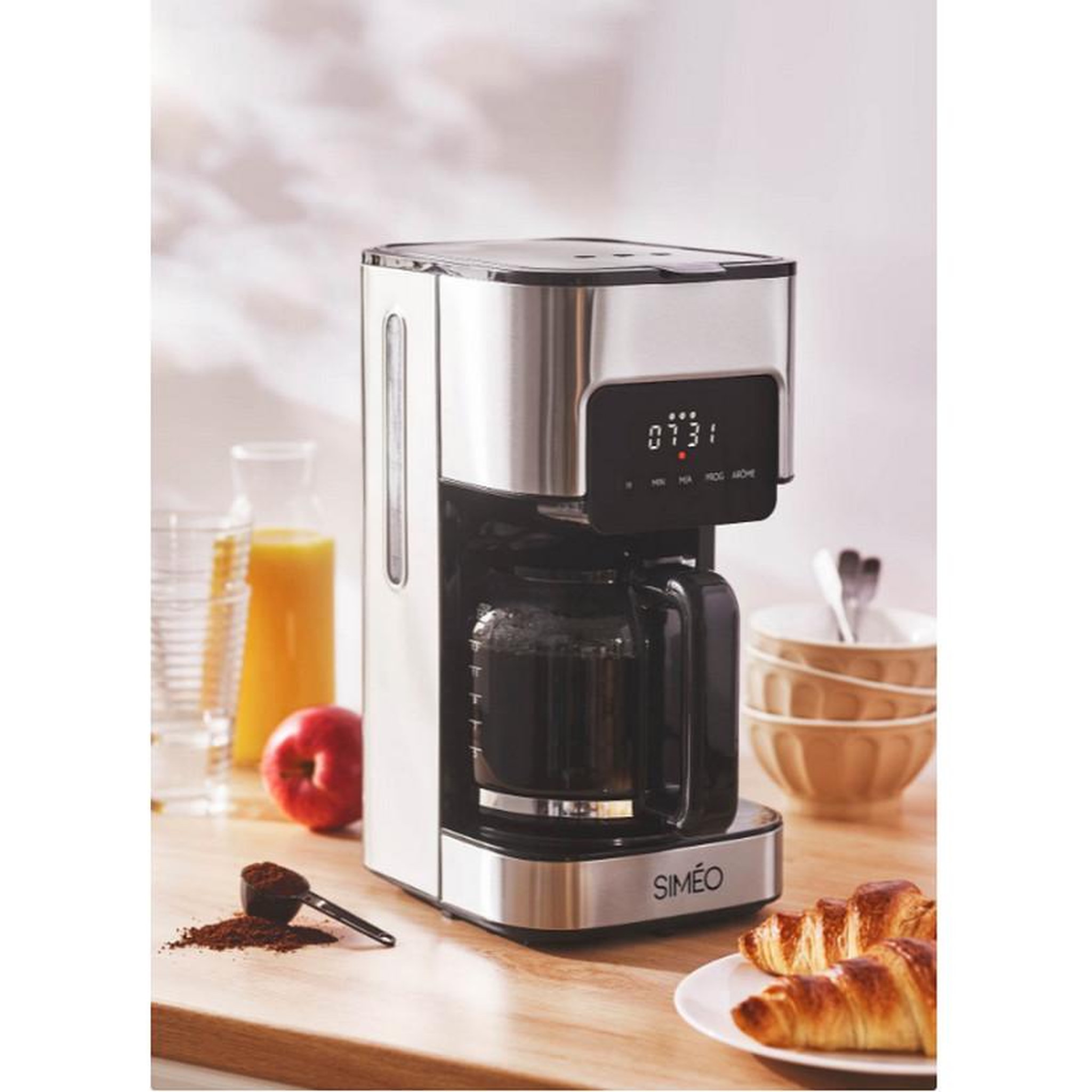 Voir la diapositive 3 : Simeo Cafetière filtre programmable 15 tasses 1000w - cfp210