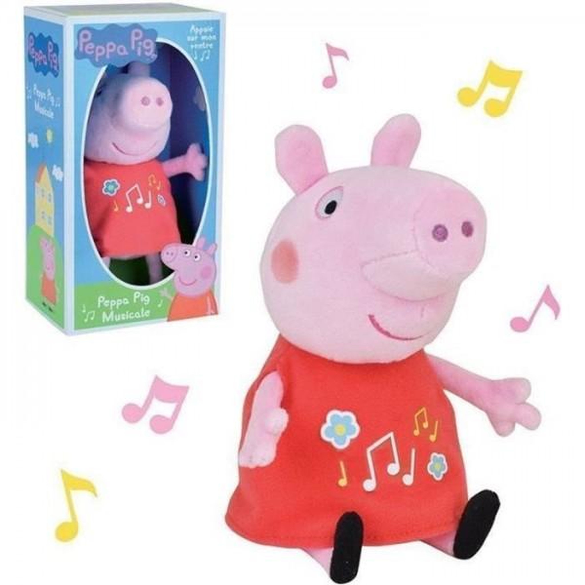 JEMINI PEPPA PIG Peluche musicale ± 20 cm