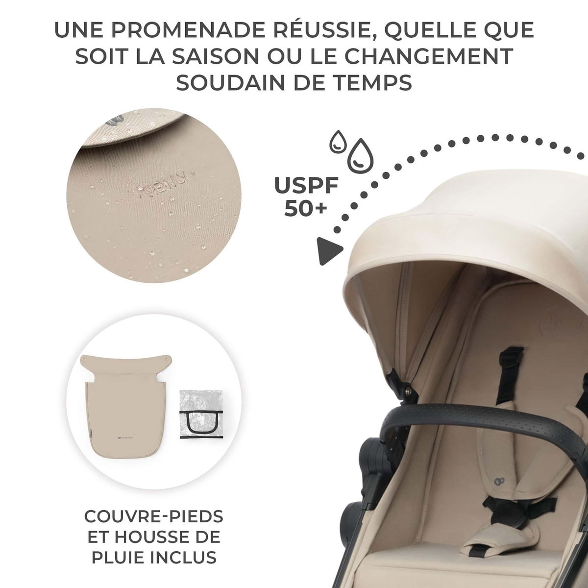 KINDERKRAFT Poussette 4en1 newly pratique et confortable