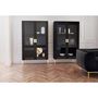 Voir la diapositive 6 : Paris Prix Vitrine Design 2 Portes  Pimlico  148cm Charbon
