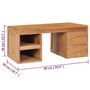 Voir la diapositive 6 : VIDAXL Table basse 90x50x40 cm bois de teck massif