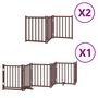 Voir la diapositive 2 : VIDAXL Barriere pour chien porte pliable 12 panneaux bois de peuplier