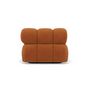 Voir la diapositive 5 : LISA DESIGN Ruby - module d'assise méridienne gauche en velours texturé