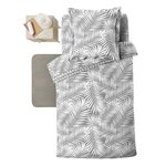 Paris Prix Housse de Couette  Botania  140x200cm Gris
