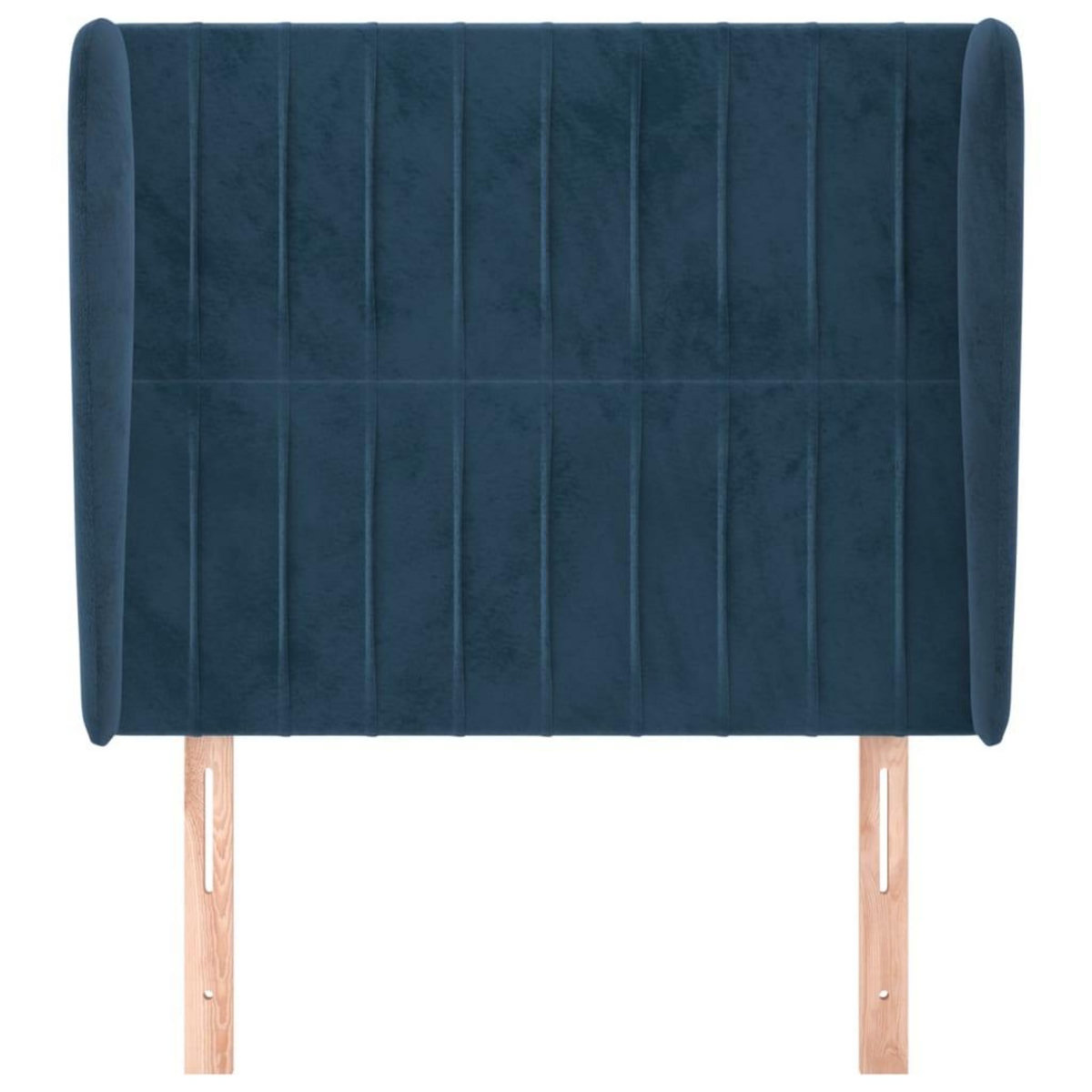 VIDAXL Tete de lit avec oreilles Bleu fonce 103x23x118/128 cm Velours