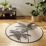 Voir la diapositive 3 : Paris Prix Tapis Rond Imprimé  Tropic Nature  120cm Naturel