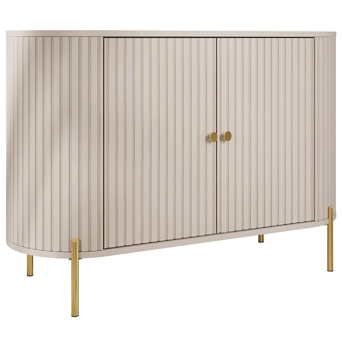 BEST MOBILIER Jaime - buffet bas 139 cm - 2 portes et 1 étagère