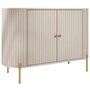 Voir la diapositive 2 : BEST MOBILIER Jaime - buffet bas 139 cm - 2 portes et 1 étagère