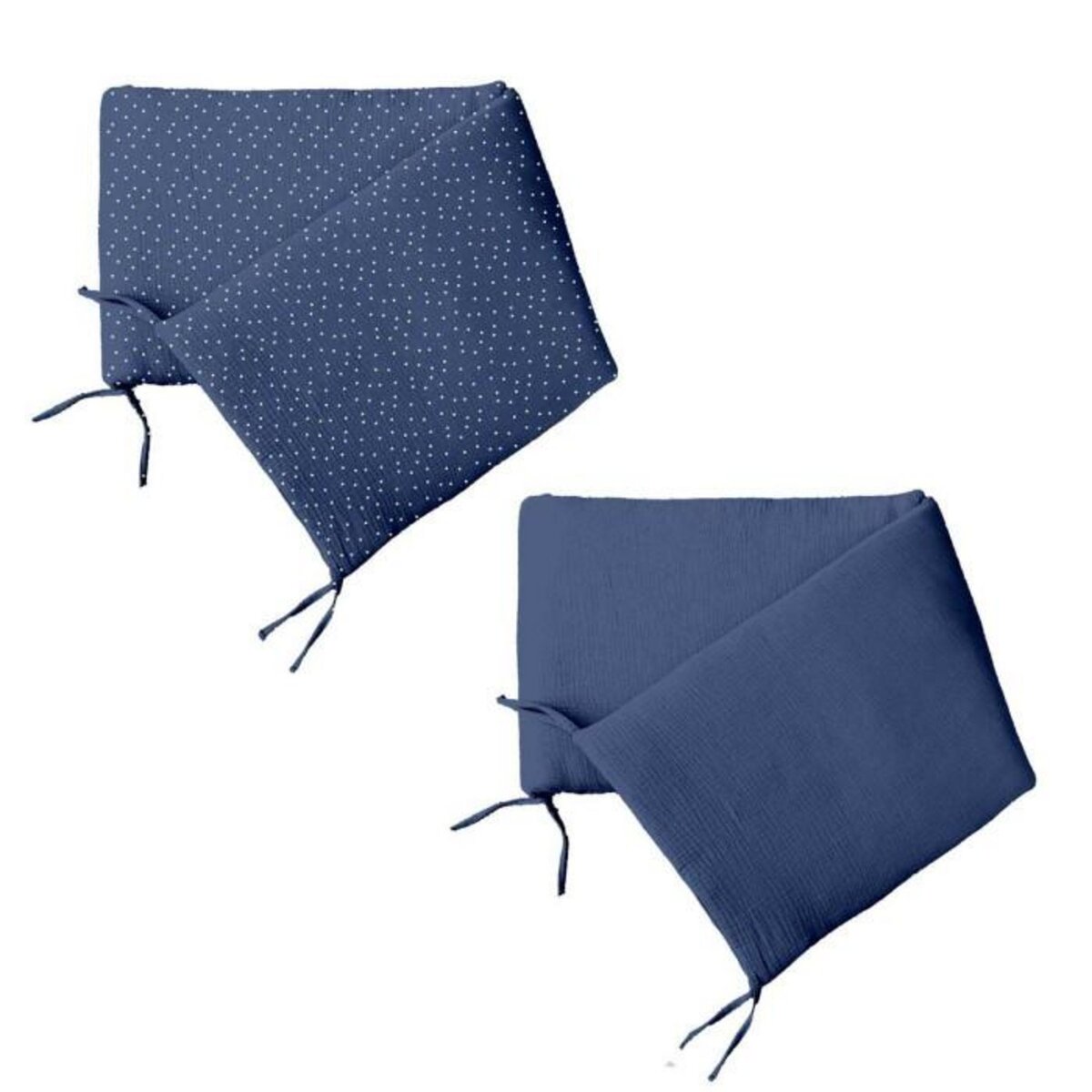 Paris Prix Tour de Lit Bébé  Coton  40x180cm Bleu Foncé