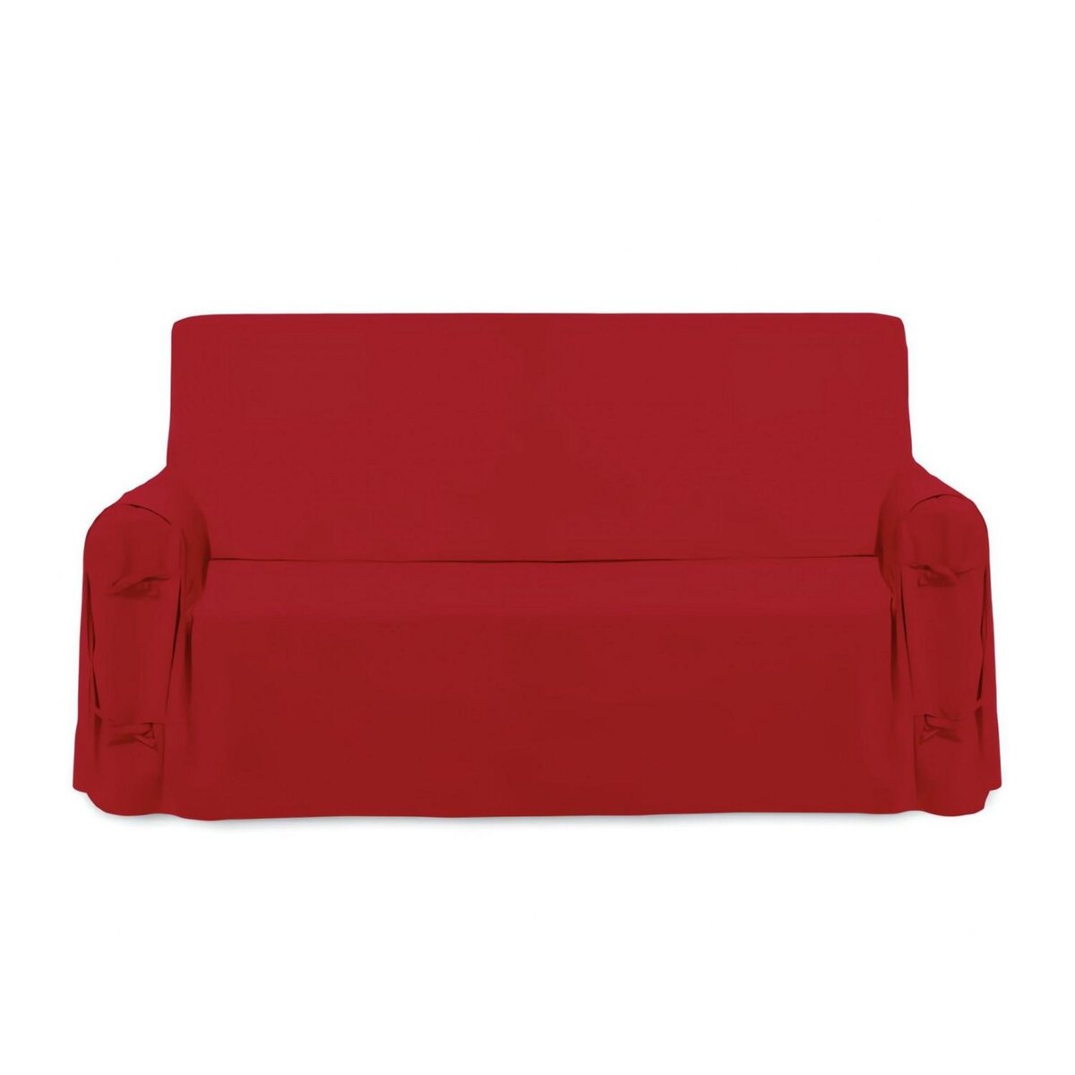 SOLEIL D'OCRE Housse de canapé en coton PANAMA rouge