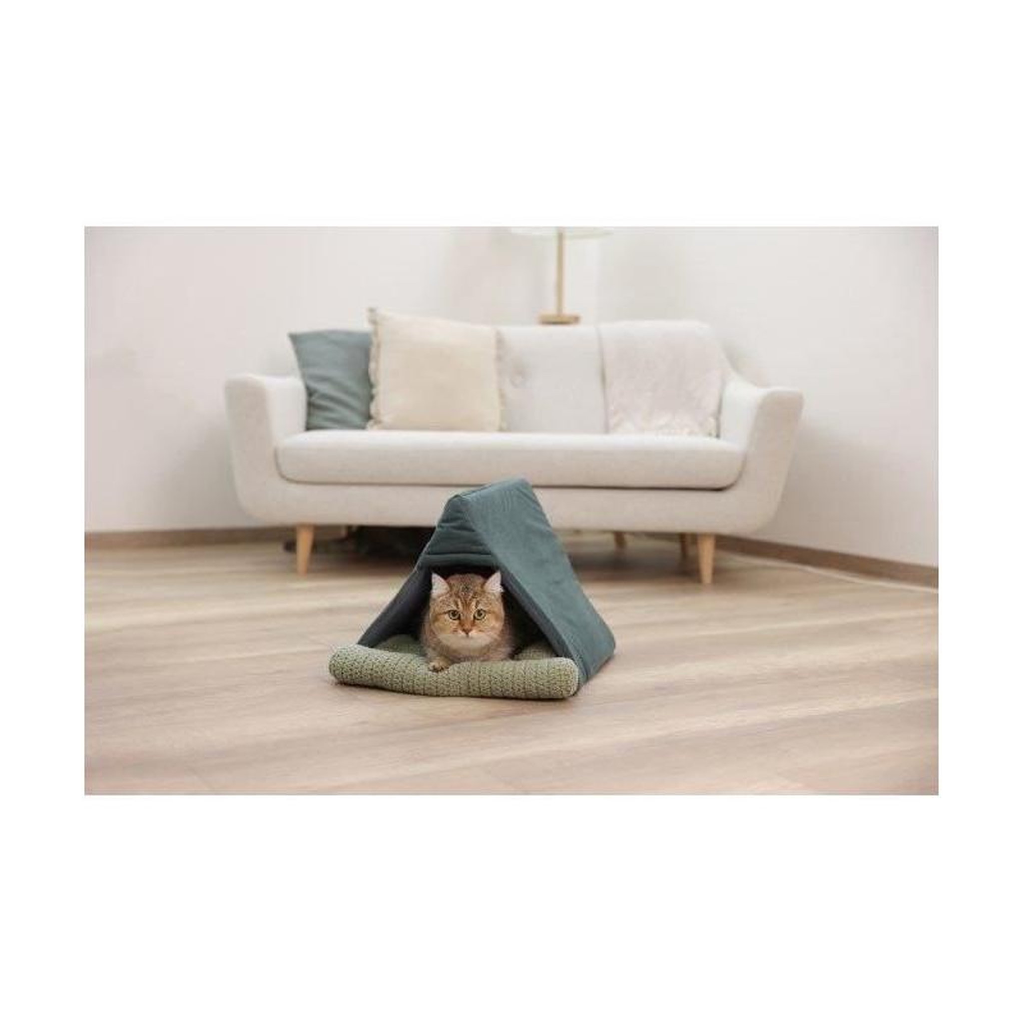 Voir la diapositive 4 : KERBL Couchette pour chats - KERBL - ANNE - 45 x 40 x 34 cm - Vert