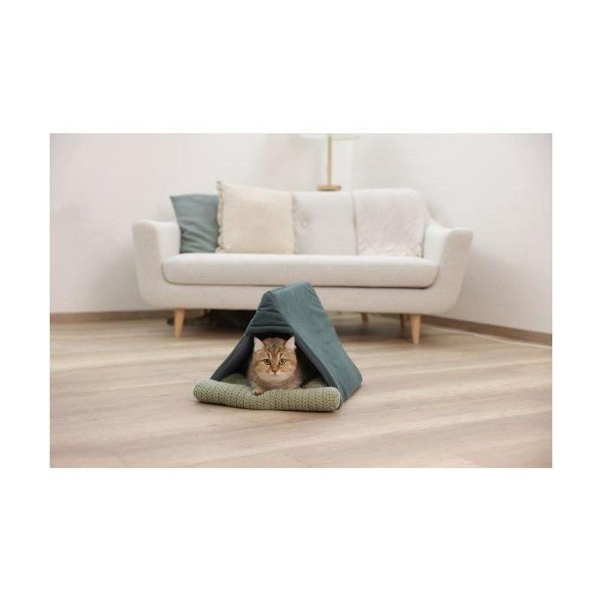 KERBL Couchette pour chats - KERBL - ANNE - 45 x 40 x 34 cm - Vert