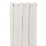 ATMOSPHERA Rideau effet bouclette isolant et occultant SOANA. Coloris disponibles : Blanc, Marron