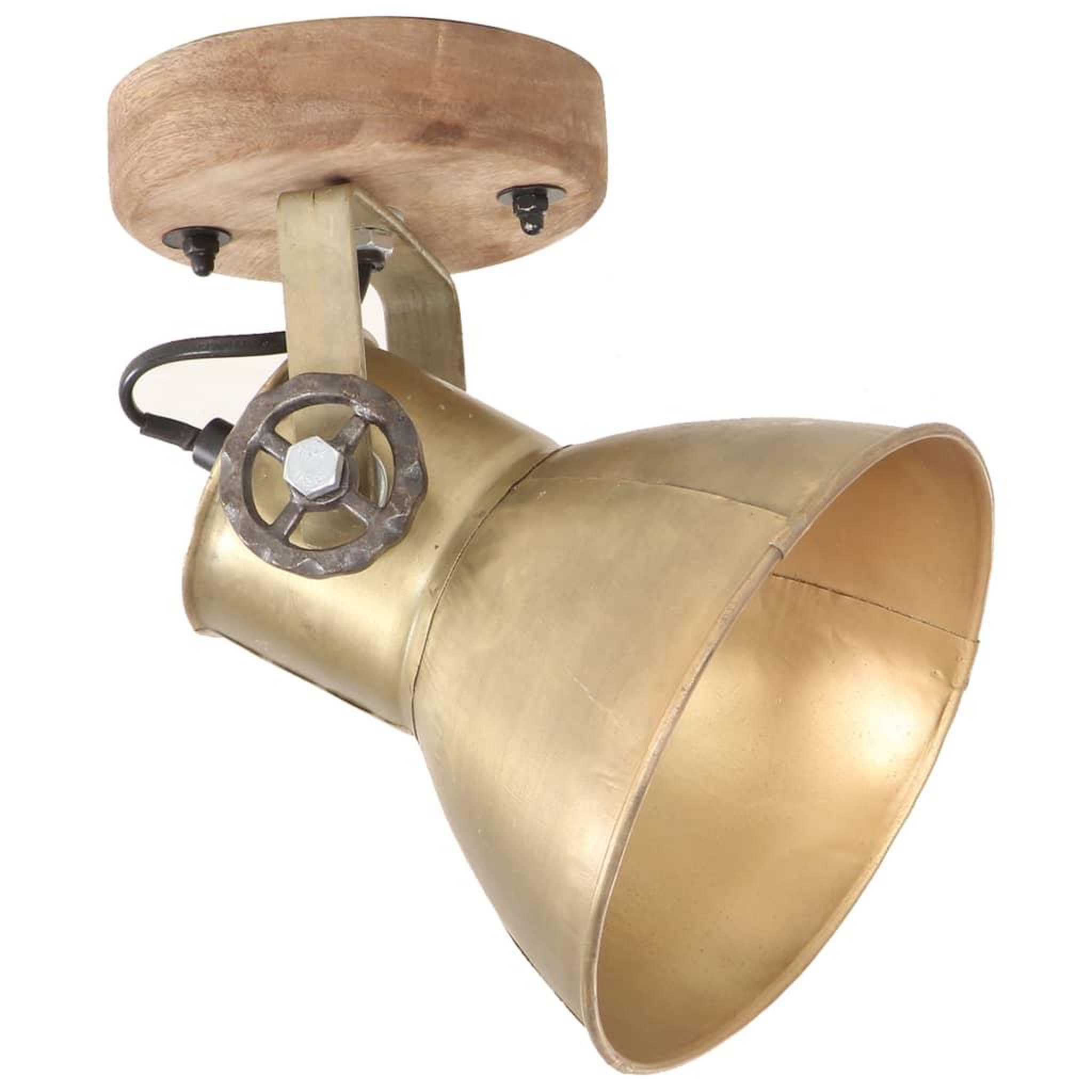 Voir la diapositive 3 : VIDAXL Lampe murale industrielle/de plafond 2 pcs Laiton 20x25 cm E27