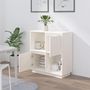 Voir la diapositive 3 : VIDAXL Buffet blanc 74x35x80 cm bois massif de pin