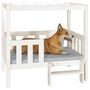 Voir la diapositive 4 : VIDAXL Lit pour chien Blanc 95,5x73,5x90 cm Bois de pin solide