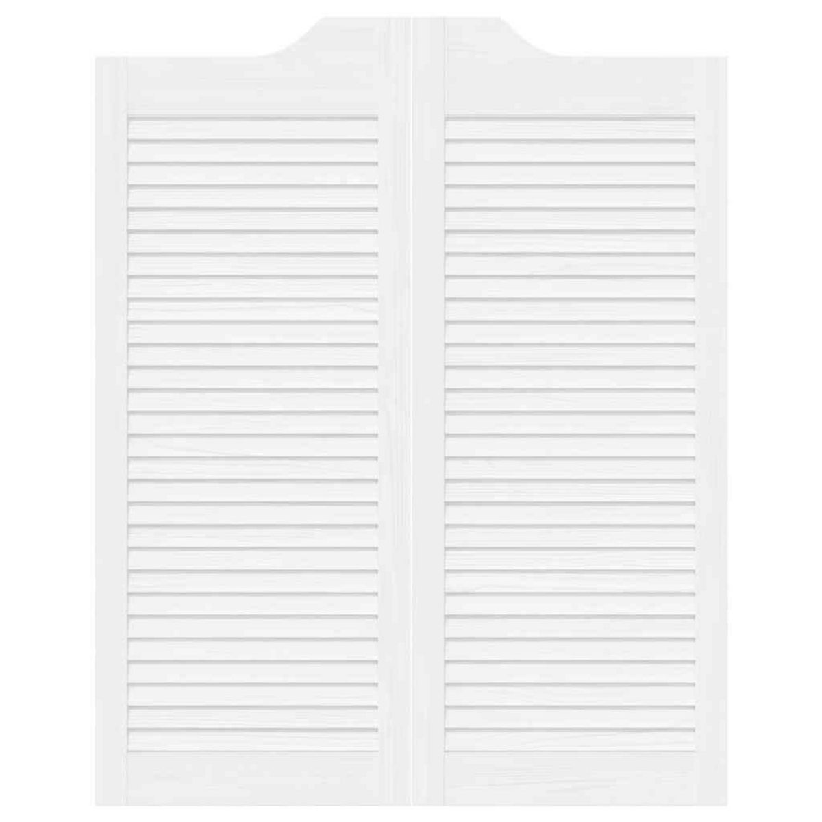 VIDAXL Portes battantes a persiennes 1 paire blanc 100x80 cm