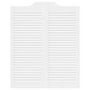 Voir la diapositive 5 : VIDAXL Portes battantes a persiennes 1 paire blanc 100x80 cm