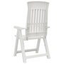 Voir la diapositive 6 : VIDAXL Chaises inclinables de jardin lot de 2 blanc PP