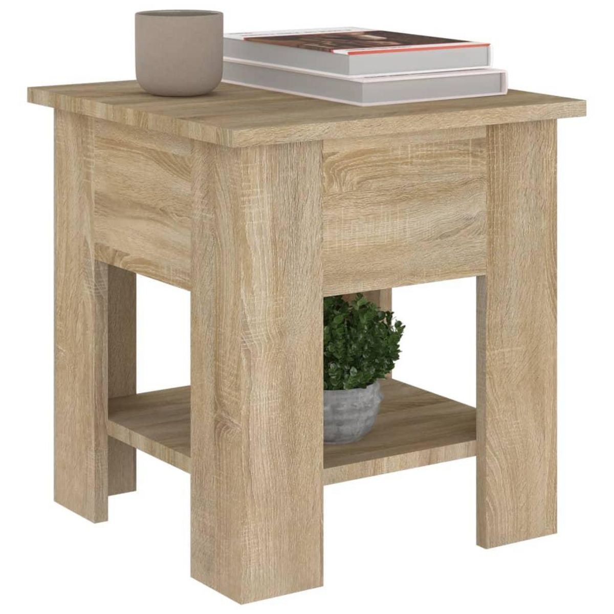 VIDAXL Table basse chene sonoma 40x40x42 cm bois d'ingenierie