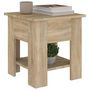 Voir la diapositive 4 : VIDAXL Table basse chene sonoma 40x40x42 cm bois d'ingenierie