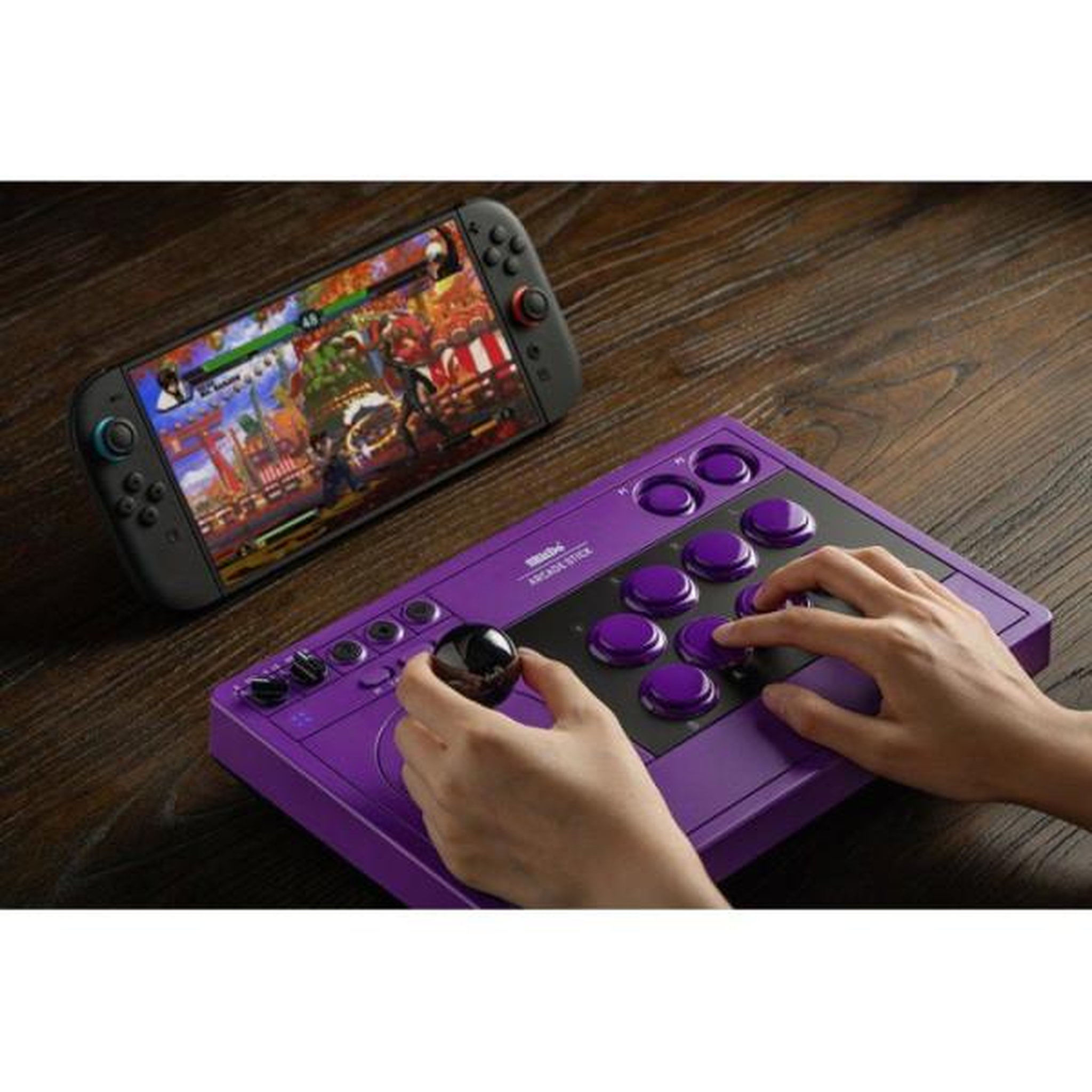 Voir la diapositive 5 : Just for games Stick arcade - 8BitDo - Arcade Stick - 2.4G - Violet