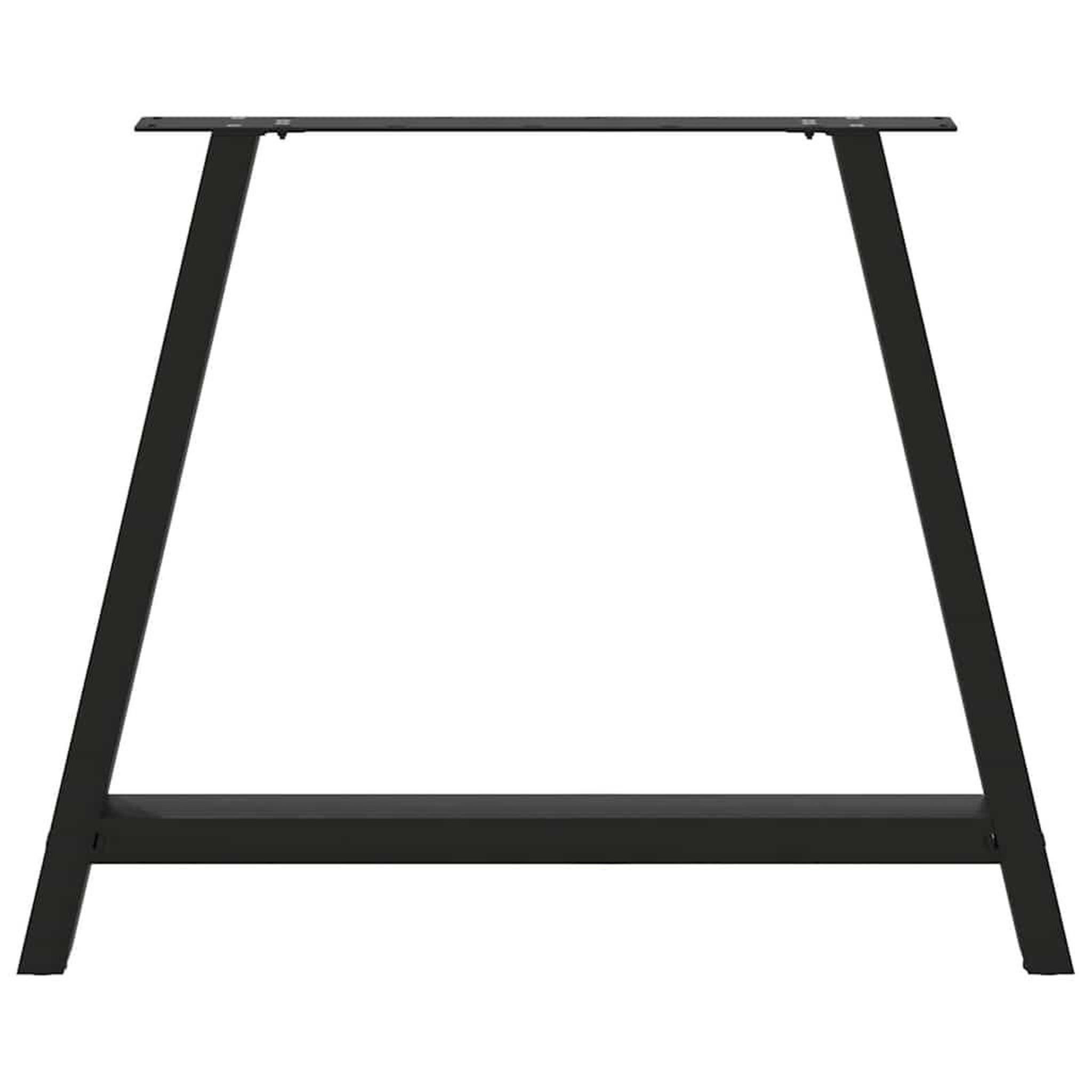 Voir la diapositive 5 : VIDAXL Pieds de table basse forme de A 2 pcs noir 90x(72-73) cm acier