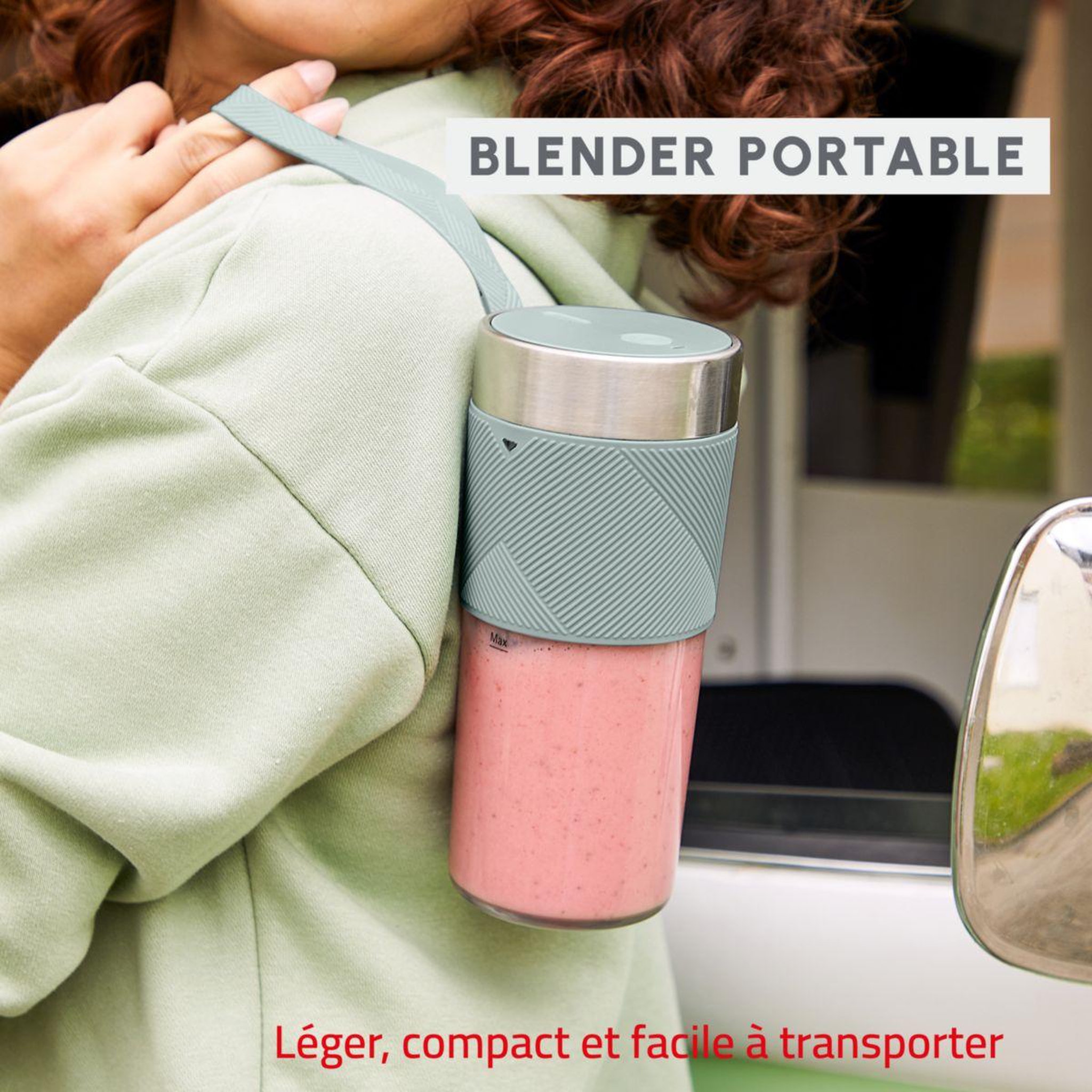 Voir la diapositive 4 : MOULINEX Blender lm1c0410 mini blender portable lightmix
