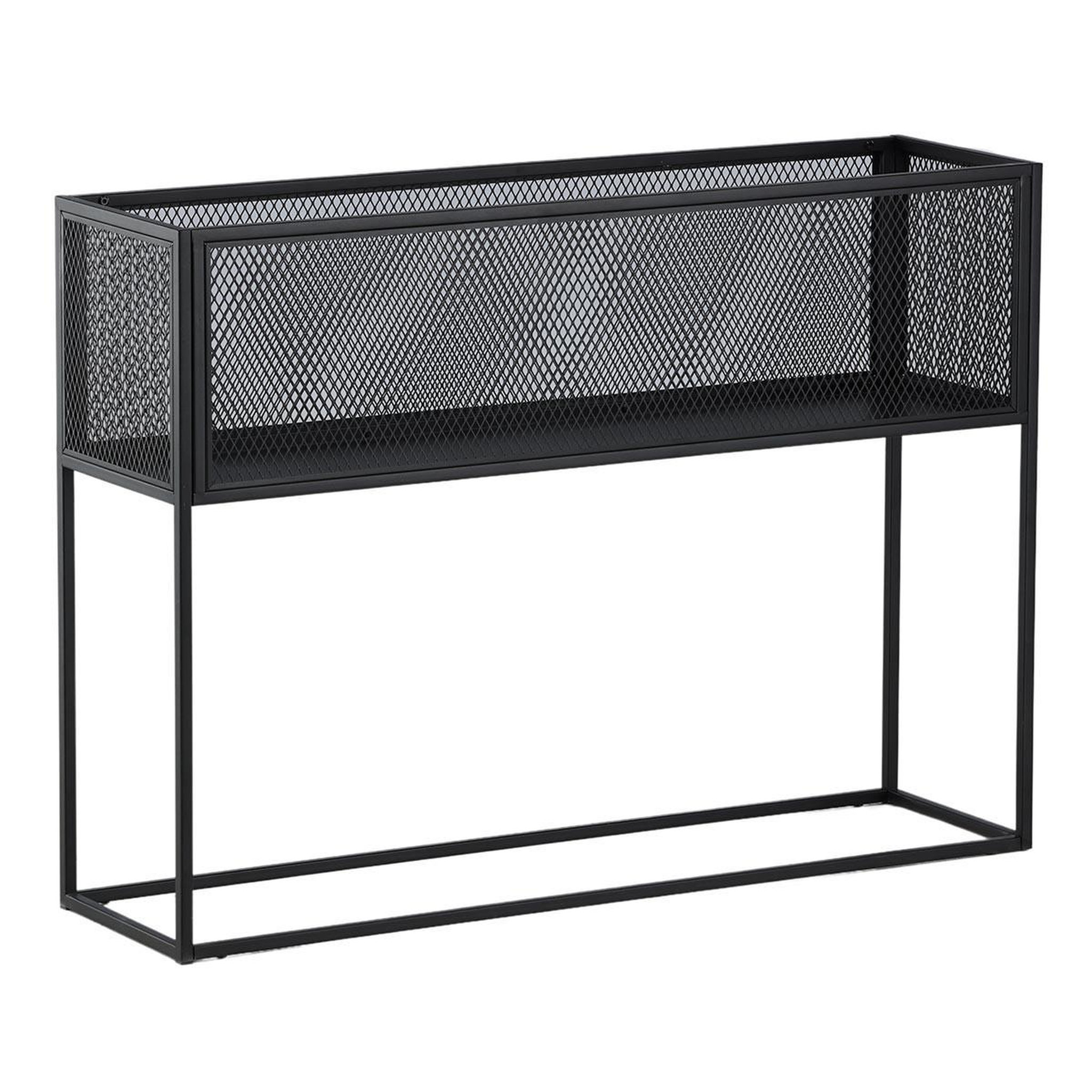 Paris Prix Console design en métal  netz  110cm noir