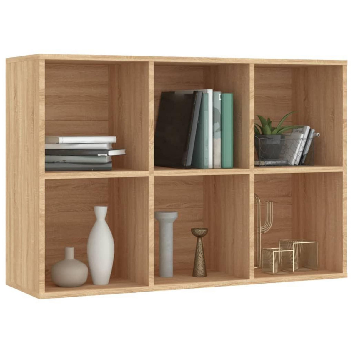 VIDAXL Bibliotheque/Buffet chene sonoma 66x30x98 cm bois d'ingenierie