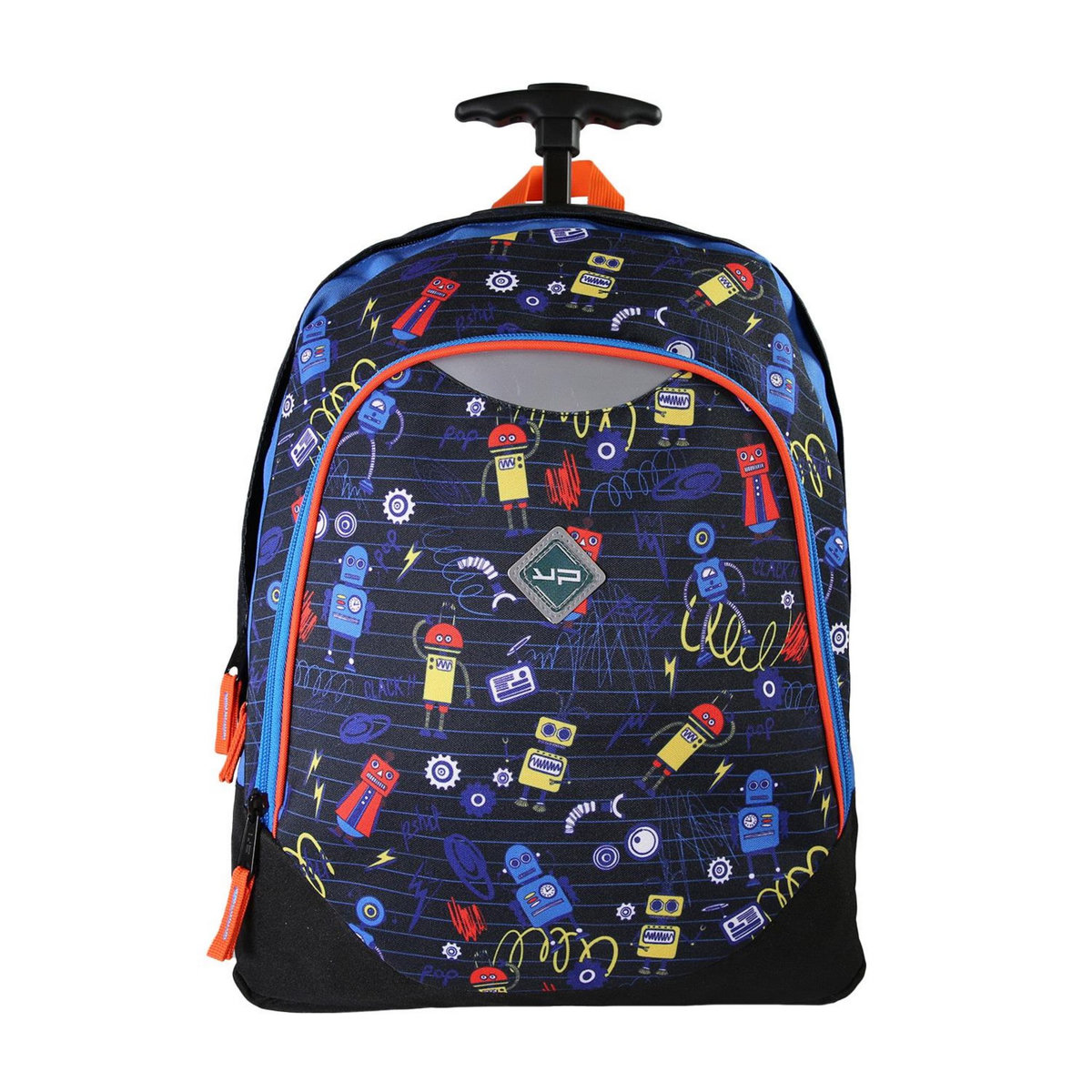 BODYPACK Bodypack - Sac à Dos à Roulettes Recyclé Robot - 2 Compartiments - Poches Multiples - Dos Mousse - Roues Lumineuses - Garçon - Sac à dos Scolaire Primaire