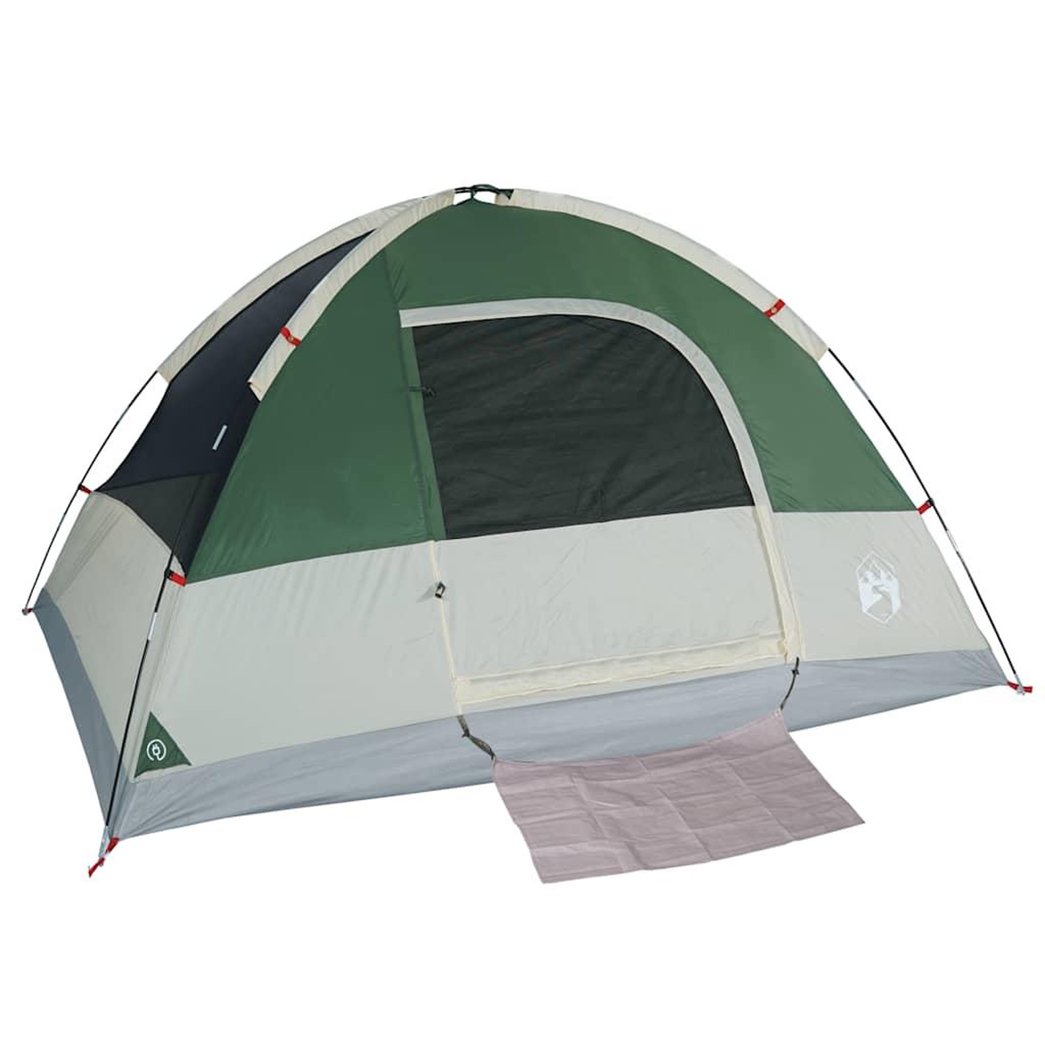 Voir la diapositive 5 : VIDAXL Tente de camping a dome 4 personnes vert impermeable