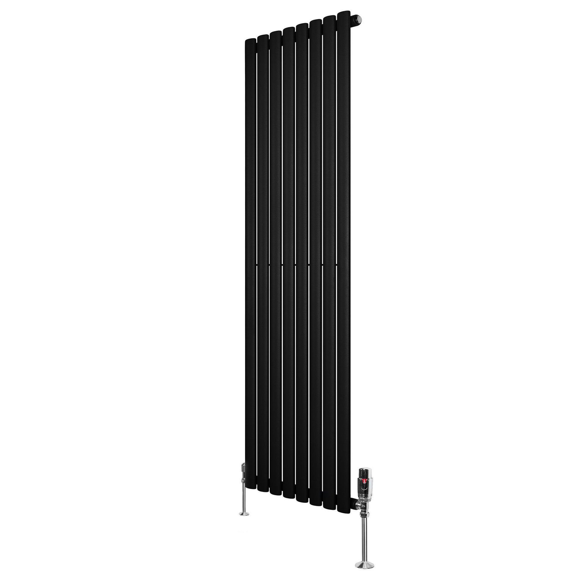 Voir la diapositive 1 : MONSTERSHOP Radiateur à colonnes ovales & vannes, 1 panneau - 1600 x 480 mm