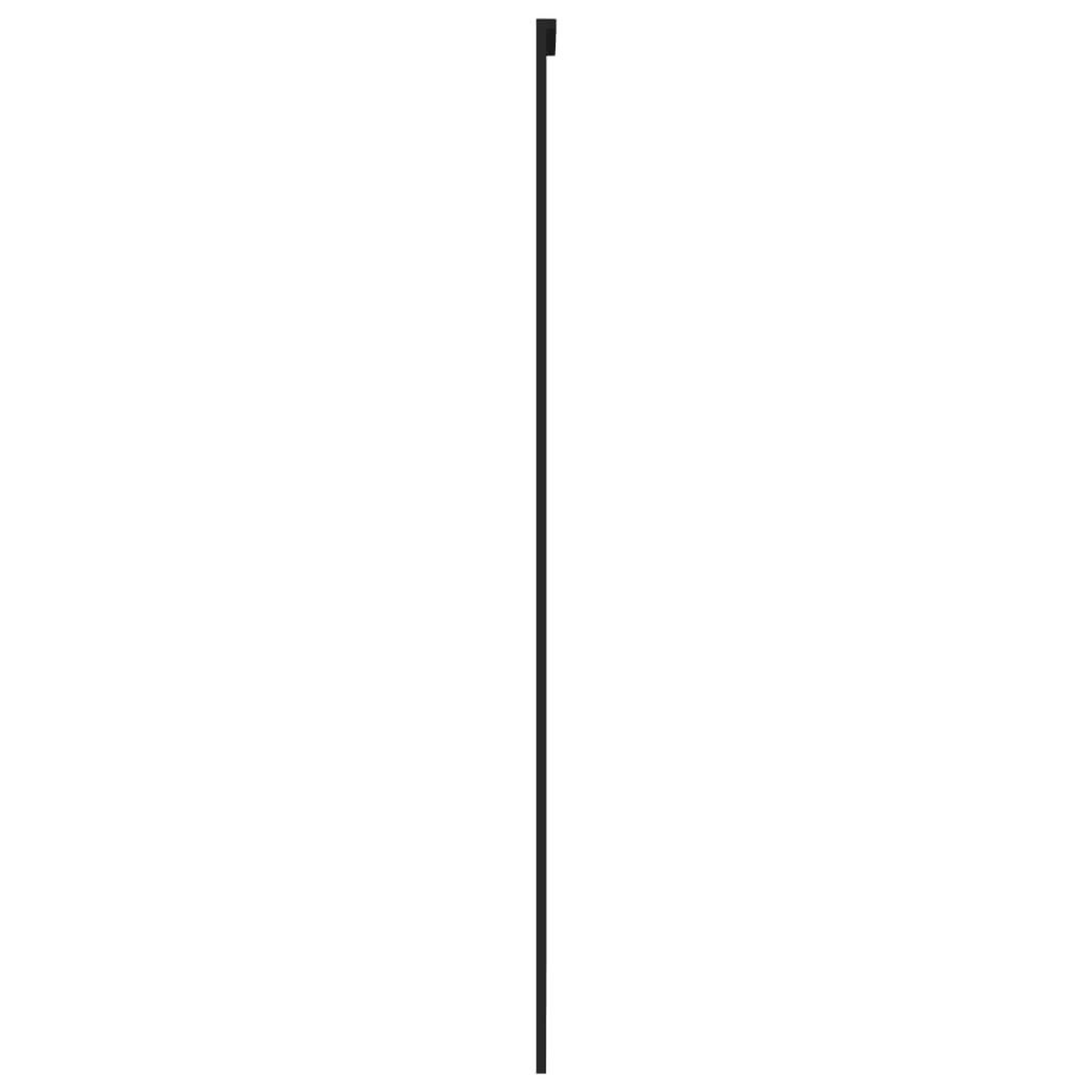 Voir la diapositive 5 : VIDAXL Porte coulissante noir 90x205 cm verre trempe aluminium