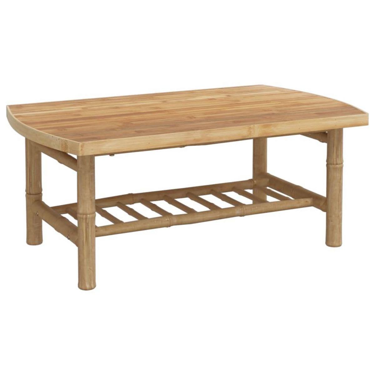 VIDAXL Salon de jardin 3 pcs avec coussins gris fonce bambou