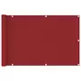 VIDAXL Ecran de balcon Rouge 90x400 cm PEHD