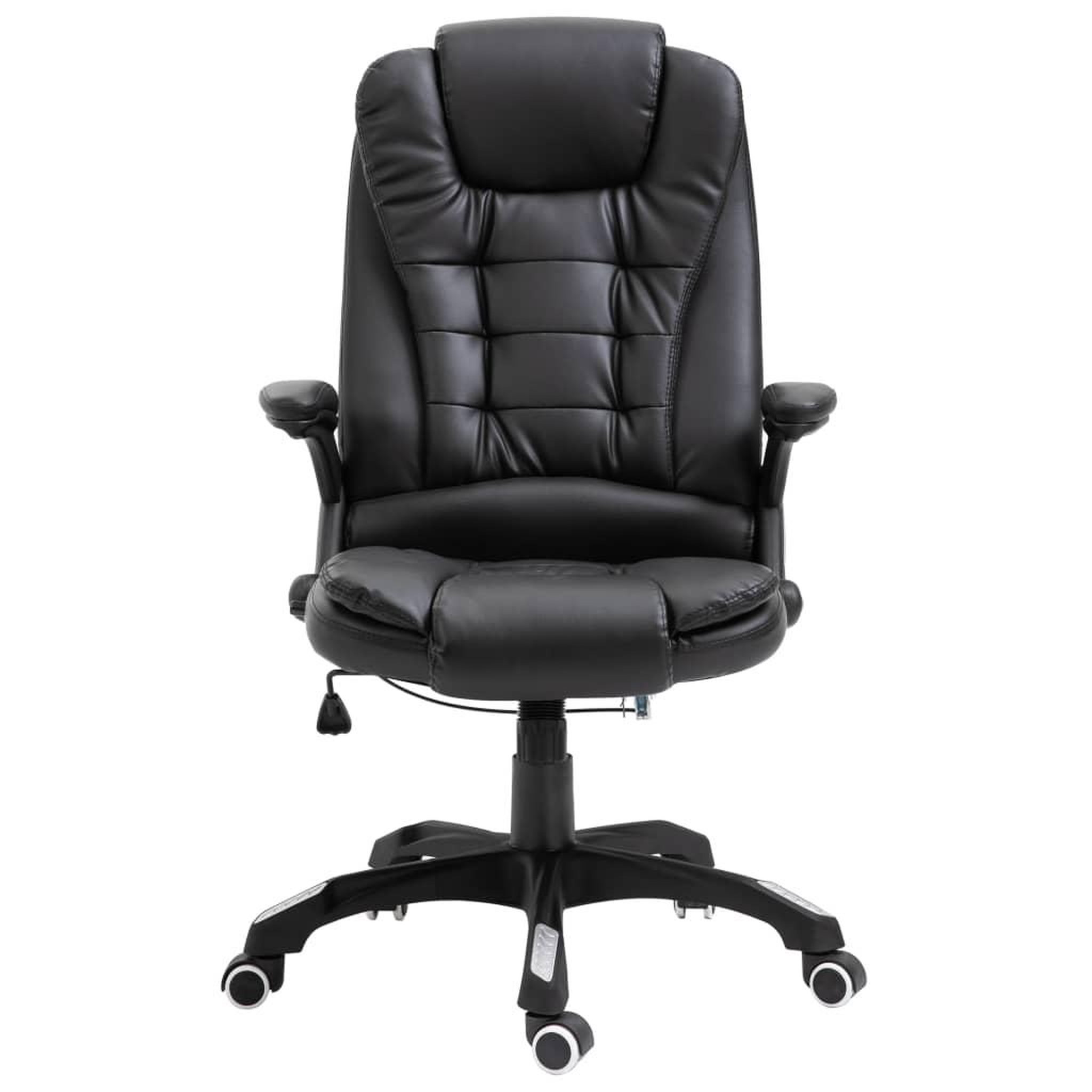 Voir la diapositive 2 : VIDAXL Chaise de bureau Noir Similicuir
