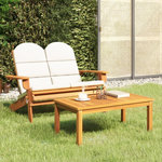 VIDAXL Ensemble de salon de jardin Adirondack 2 pcs bois acacia solide