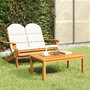 Voir la diapositive 1 : VIDAXL Ensemble de salon de jardin Adirondack 2 pcs bois acacia solide