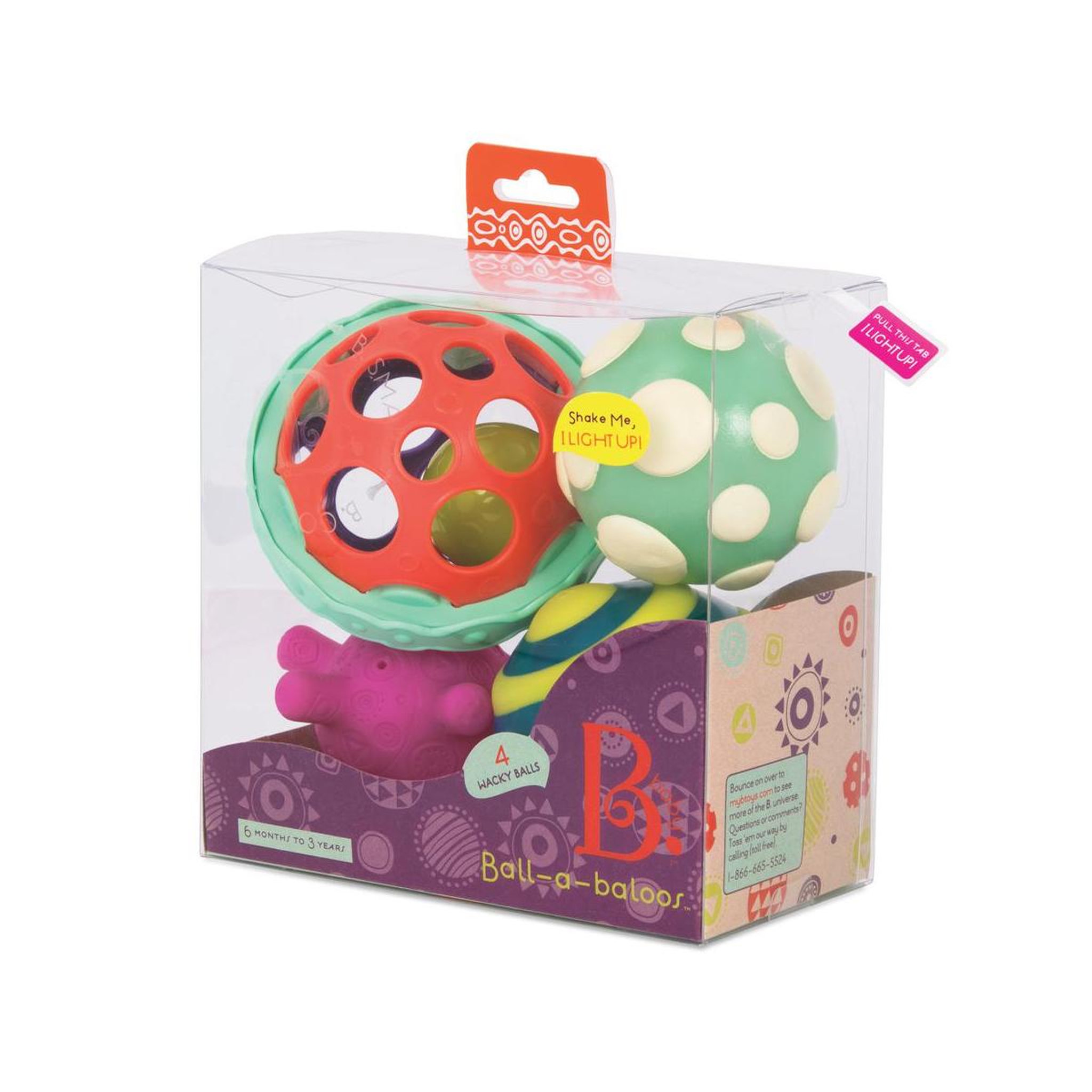 Voir la diapositive 2 : mybtoys Balles decouvertes - Ball-a-balloos
