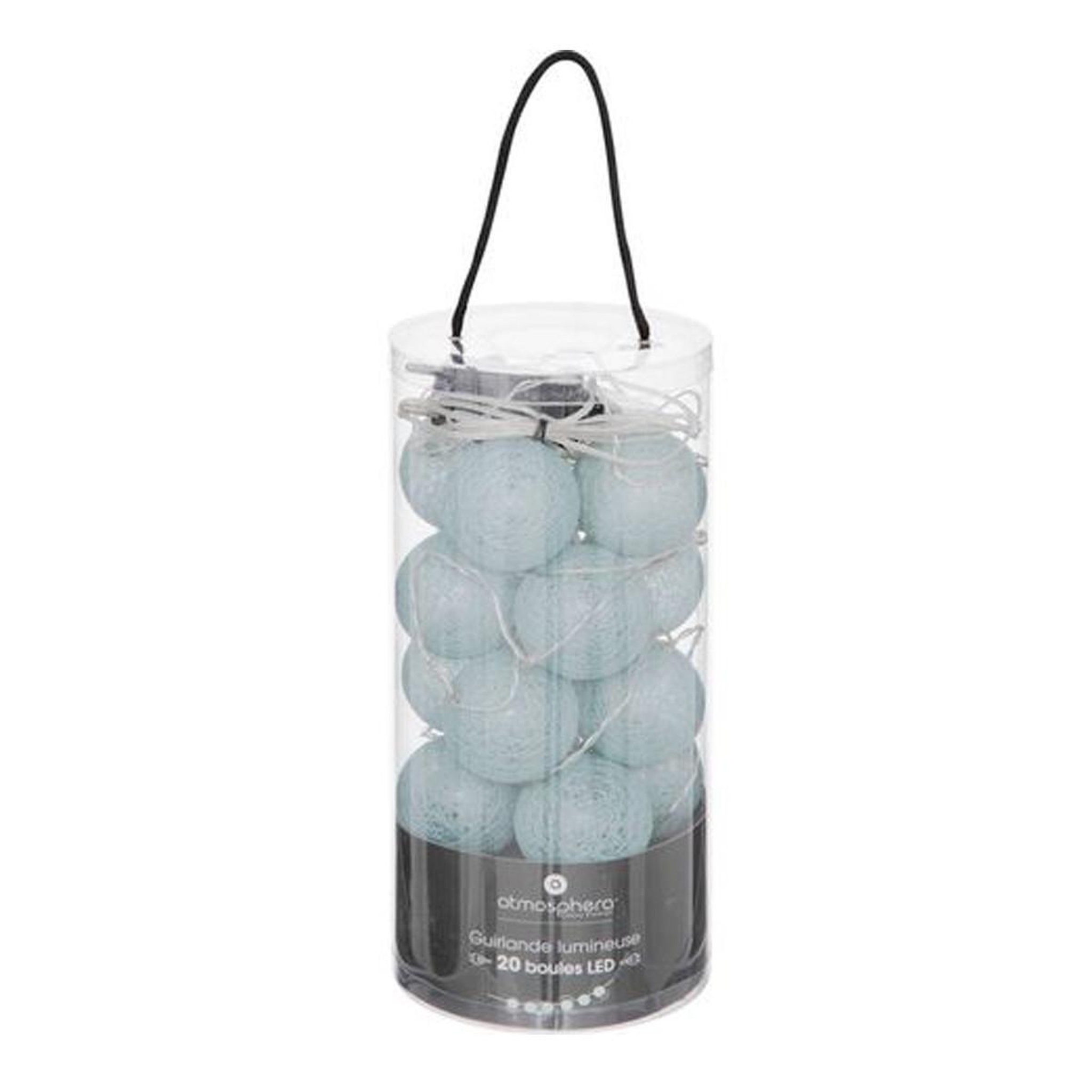 ATMOSPHERA Guirlande Lumineuse Led  20 Boules  435cm Bleu